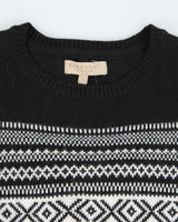 Vintage 2000's Burberry Brit Patterned Knit Jumper - M