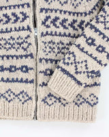 Vintage 1980's Cowichan Heavyweight Full Zip Knit Cardigan - L