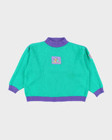 Vintage 90's Poivre Blanc Block Colour Chunky Knit Jumper - L