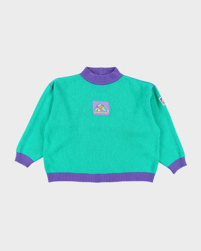Vintage 90's Poivre Blanc Block Colour Chunky Knit Jumper - L