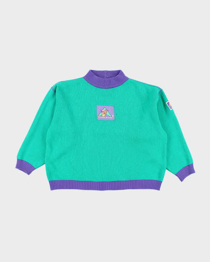 Vintage 90's Poivre Blanc Block Colour Chunky Knit Jumper - L