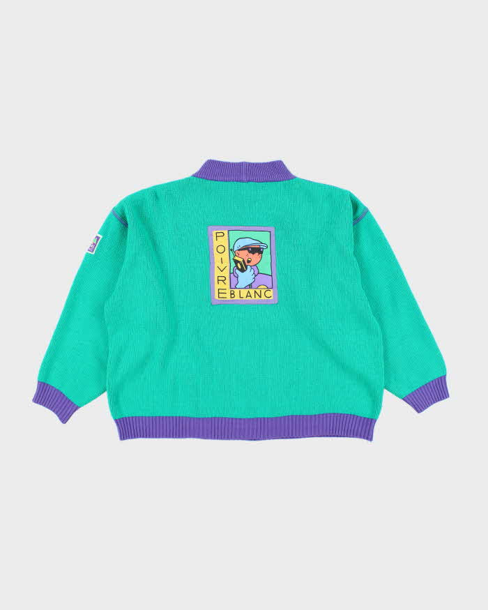 Vintage 90's Poivre Blanc Block Colour Chunky Knit Jumper - L
