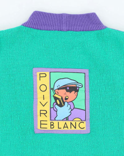 Vintage 90's Poivre Blanc Block Colour Chunky Knit Jumper - L