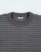 Vintage 90's Heavyweight Striped Chunky Knit Jumper - L
