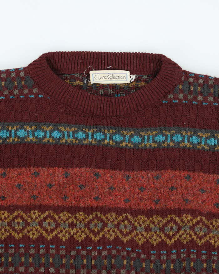Vintage Charter Collection Wool Blend Jumper - M