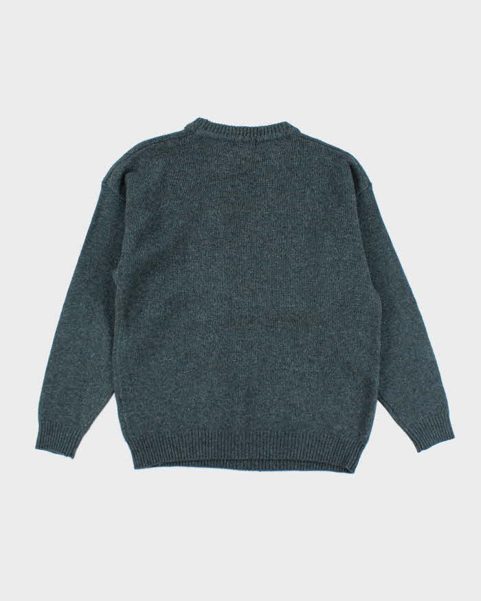 Vintage 90's Heavyweight Outdoors Graphic Chunky Knit Jumper - M