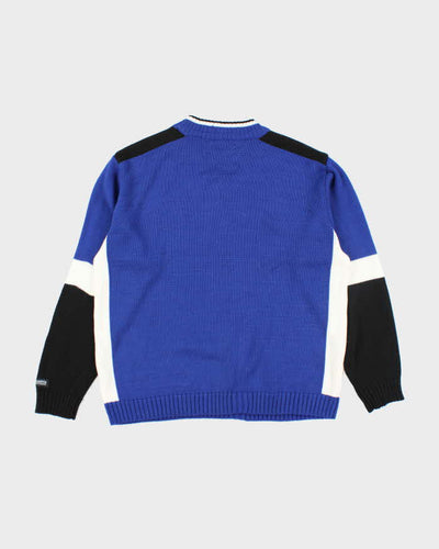 Vintage 90's Columbia Heavyweight Patterned Chunky Knit Jumper - XL