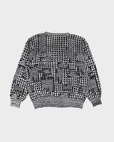 Vintage 90's Heavyweight Patterned Chunky Knit Jumper - M