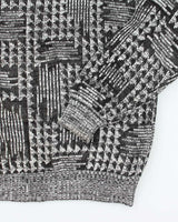 Vintage 90's Heavyweight Patterned Chunky Knit Jumper - M