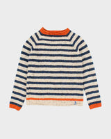 Vintage 80's Striped 100% Wool Jumper - S