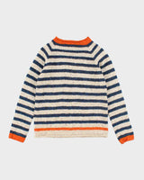 Vintage 80's Striped 100% Wool Jumper - S