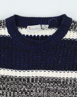 Vintage 90's Impulse Striped Heavyweight Oversized Knit Jumper - S