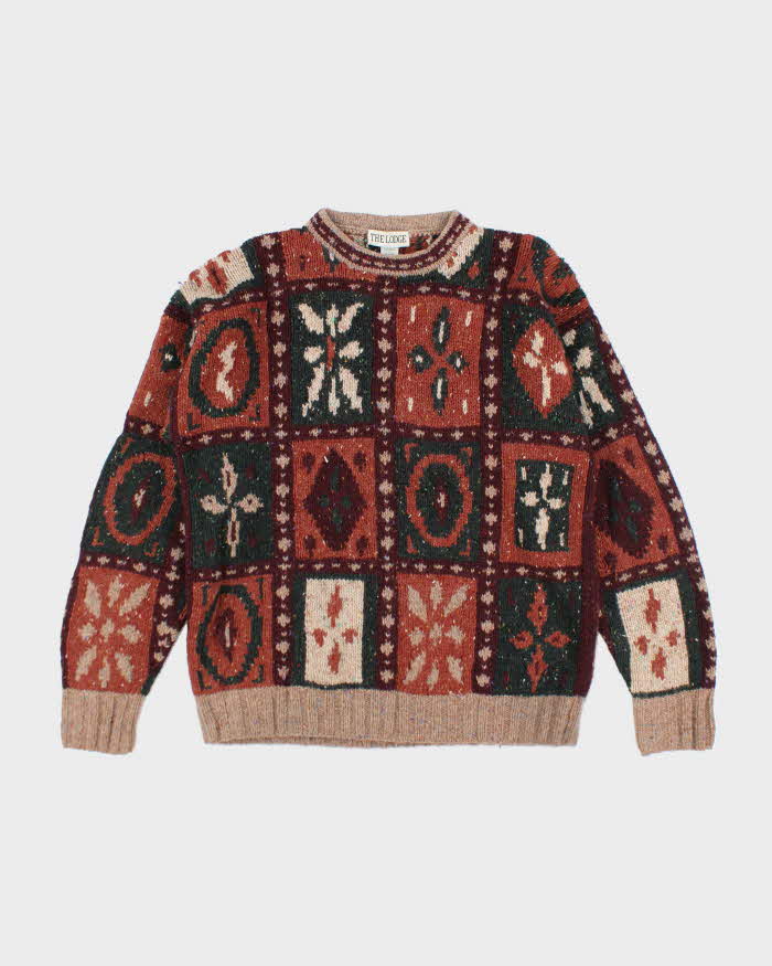 Vintage 90's The Lodge Heavyweight Wool Chunky Knit Jumper - L