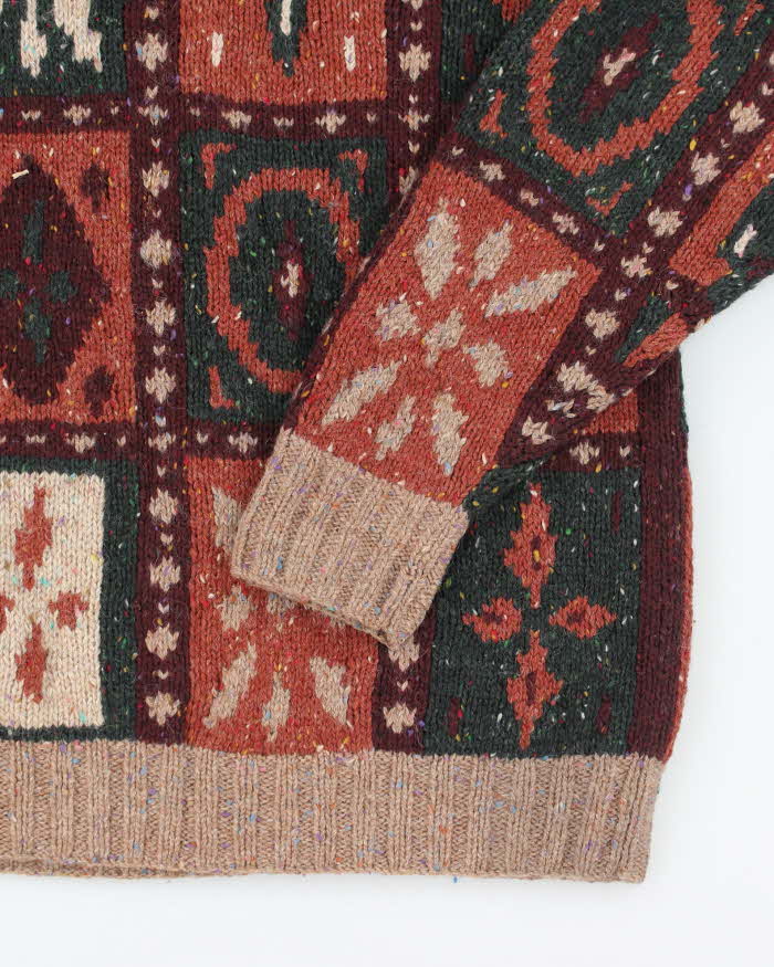 Vintage 90's The Lodge Heavyweight Wool Chunky Knit Jumper - L