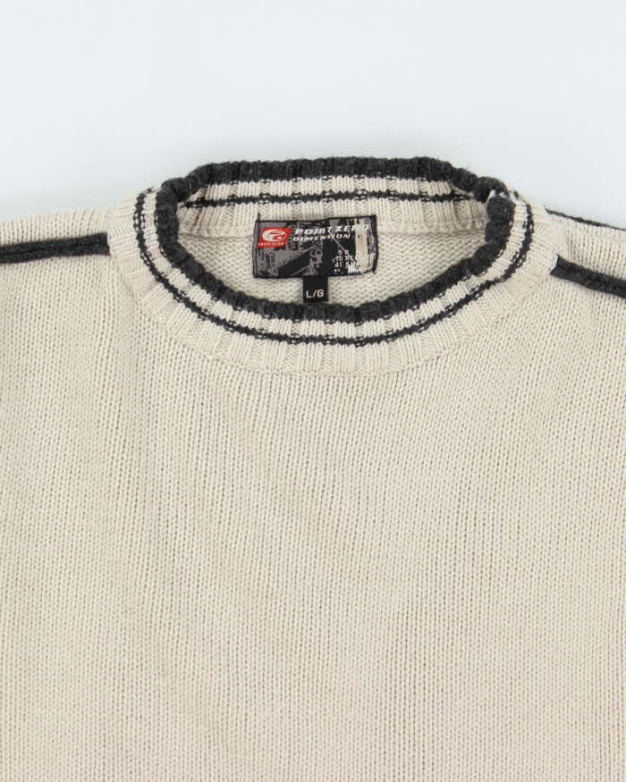 Vintage 2000's Point Zero Chunky Heavyweight Knit Jumper - L