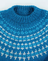 Vintage 90's Oversized Patterned Wool Blend Knit Jumper - L