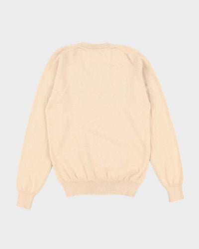 Vintage Snowlotus Cashmere V-Neck Jumper - M