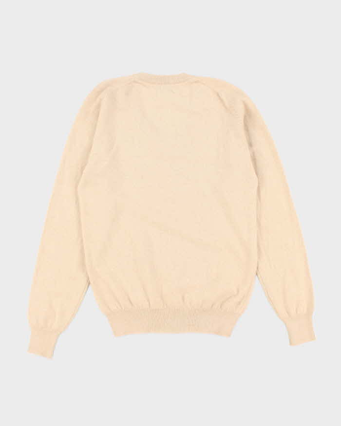 Vintage Snowlotus Cashmere V-Neck Jumper - M