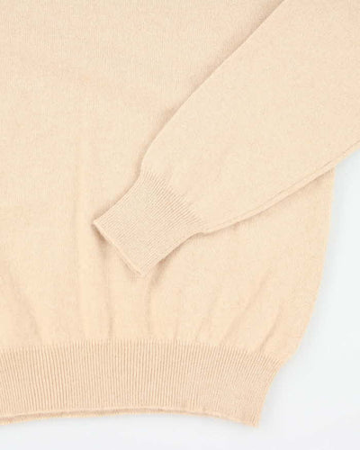 Vintage Snowlotus Cashmere V-Neck Jumper - M