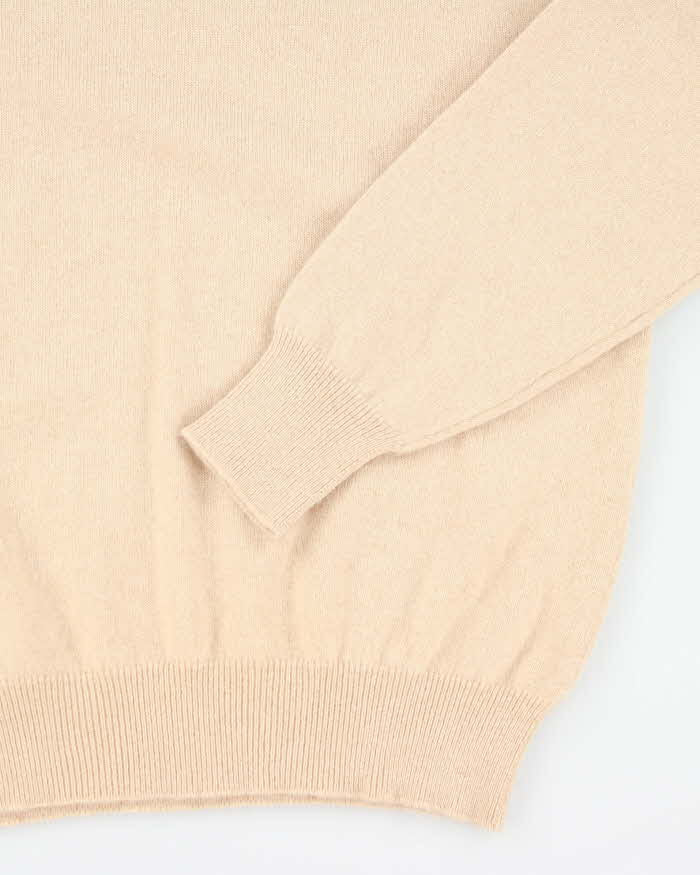 Vintage Snowlotus Cashmere V-Neck Jumper - M