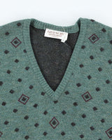 Vintage 80's Givenchy Gentleman Paris Wool V-Neck Knit Jumper - S