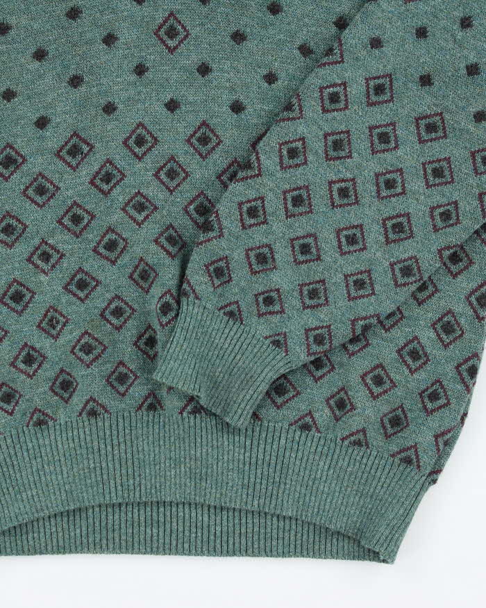 Vintage 80's Givenchy Gentleman Paris Wool V-Neck Knit Jumper - S