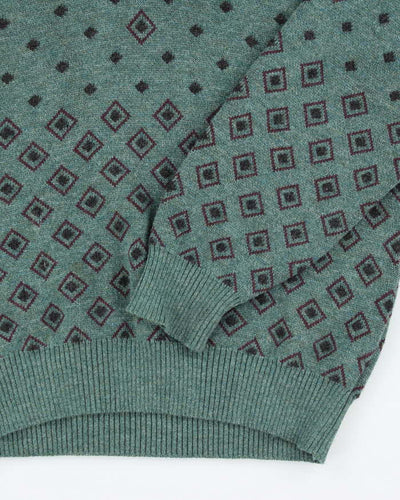 Vintage 80's Givenchy Gentleman Paris Wool V-Neck Knit Jumper - S
