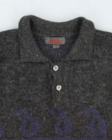 Vintage 90's Allegrio Quarter Button Up Wool Blend Knit Jumper - S