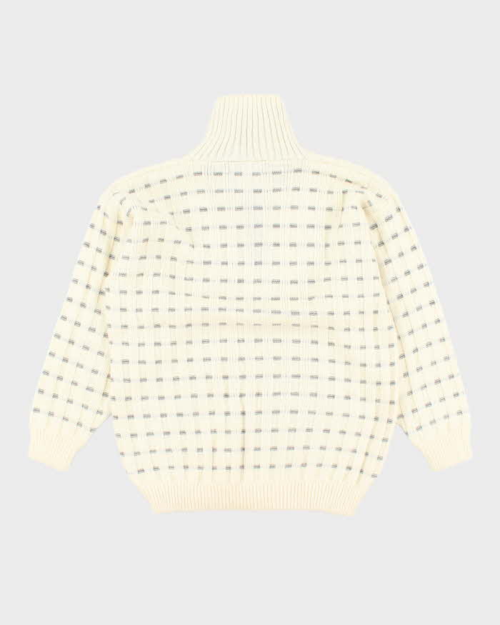 Vintage Sebsatex Alpaca Quarter Zip Jumper - M