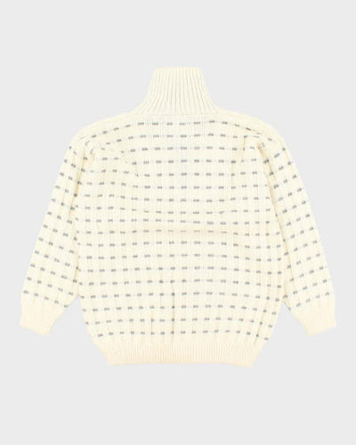 Vintage Sebsatex Alpaca Quarter Zip Jumper - M