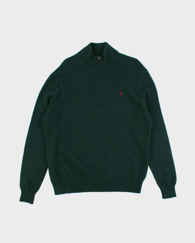 Vintage 2000's Ralph Lauren 1/4 Zip Merino Wool Blend Knit - XL