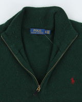Vintage 2000's Ralph Lauren 1/4 Zip Merino Wool Blend Knit - XL