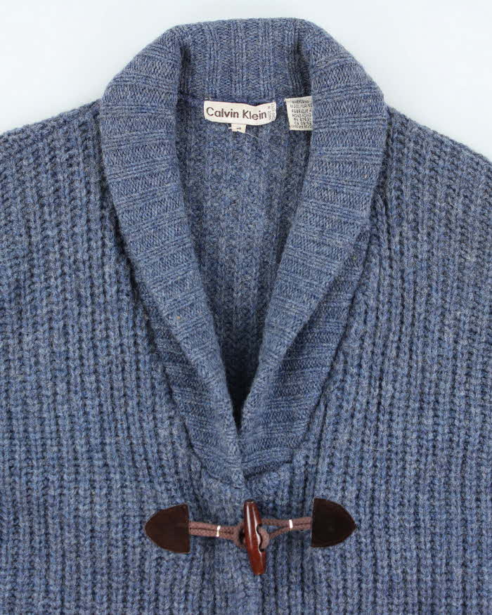Vintage Calvin Klein Wool Toggle Cardigan - S