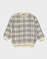 Vintage Handmade Chunky Knit Wool Jumper - L