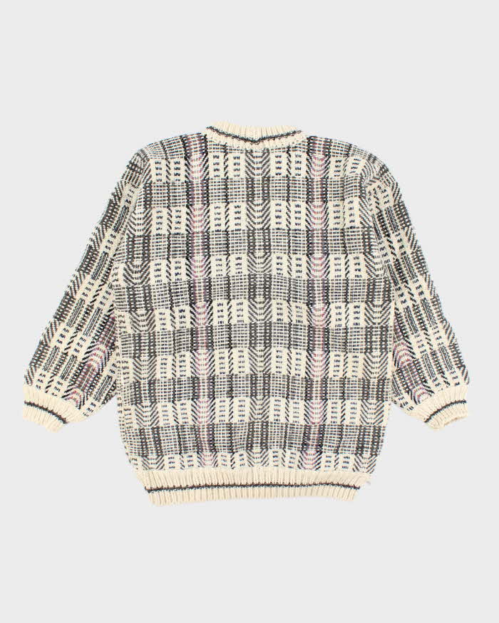 Vintage Handmade Chunky Knit Wool Jumper - L