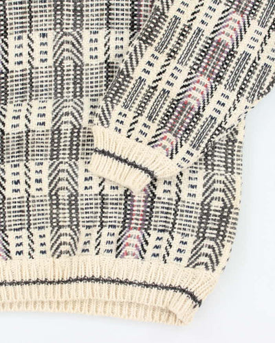 Vintage Handmade Chunky Knit Wool Jumper - L
