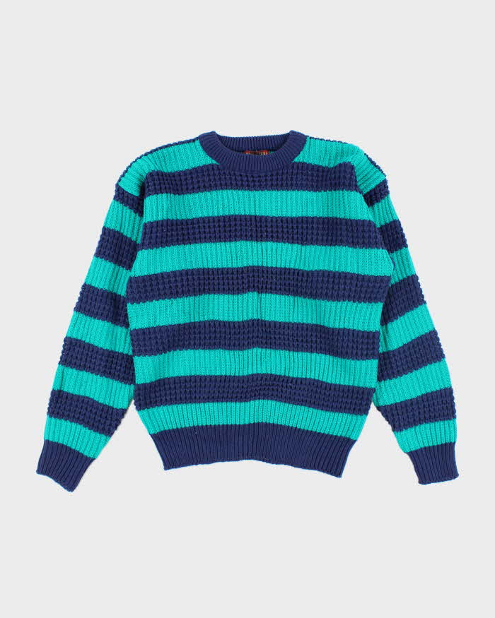 Vintage High Sierra Striped Chunky Knit Jumper - M