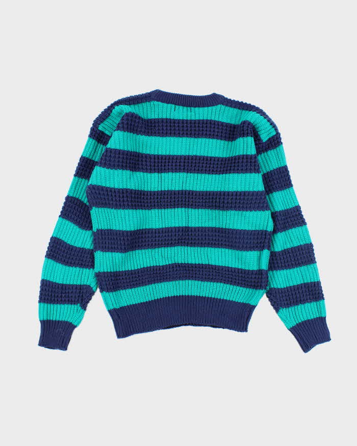 Vintage High Sierra Striped Chunky Knit Jumper - M