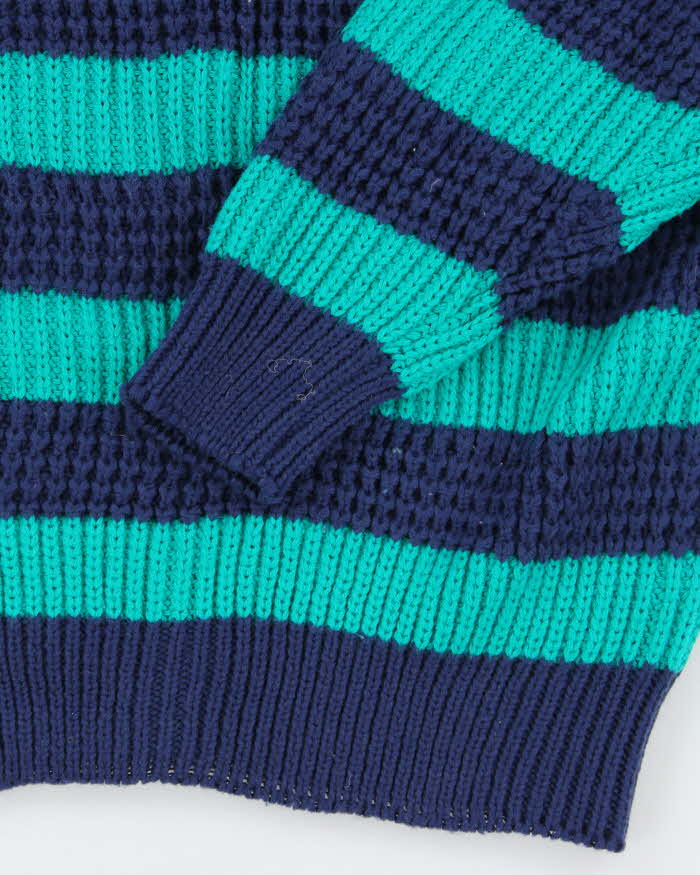 Vintage High Sierra Striped Chunky Knit Jumper - M