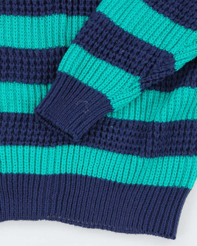 Vintage High Sierra Striped Chunky Knit Jumper - M