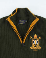 Vintage 2000's Ralph Lauren 1/4 Zip Chunky Knit - L