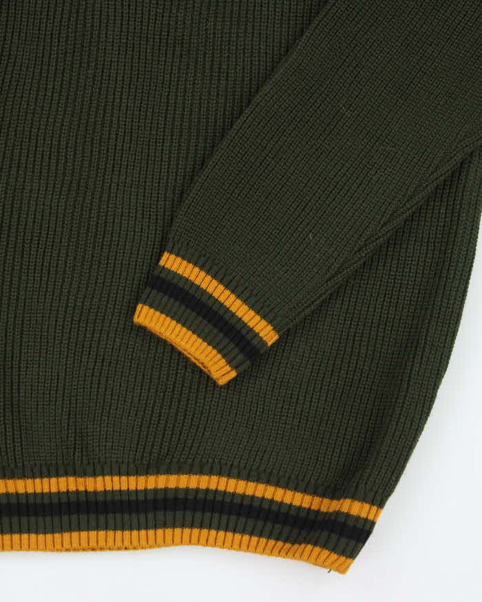 Chunky Ralph Vintage 2000's Ralph Lauren 1/4 Zip Chunky Knit - L – Rokit