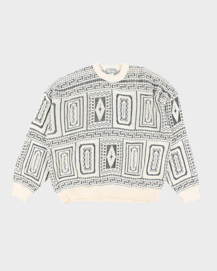 Vintage 90's North Country Eaton Wool Blend Knit Jumper - L