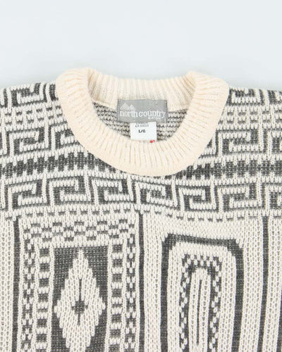 Vintage 90's North Country Eaton Wool Blend Knit Jumper - L