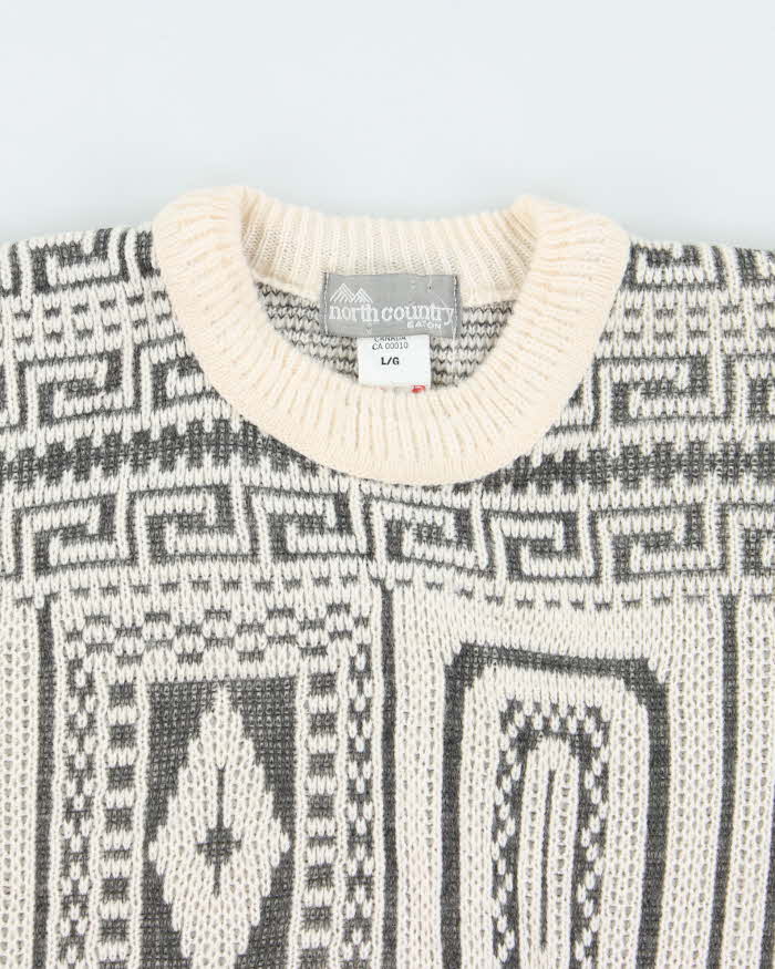Vintage 90's North Country Eaton Wool Blend Knit Jumper - L