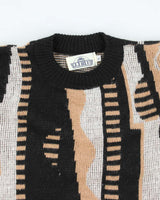 Vintage 90's J.J. Blu Patterned Wool Blend Knit Jumper - L
