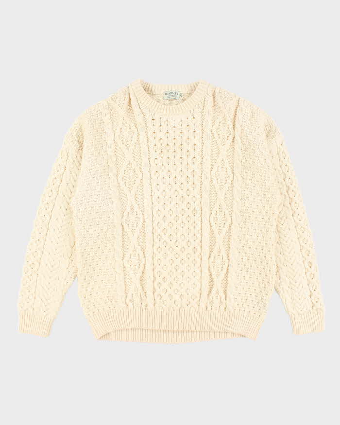 Vintage Blarney Heavyweight Wool Aran Knit Jumper - XL