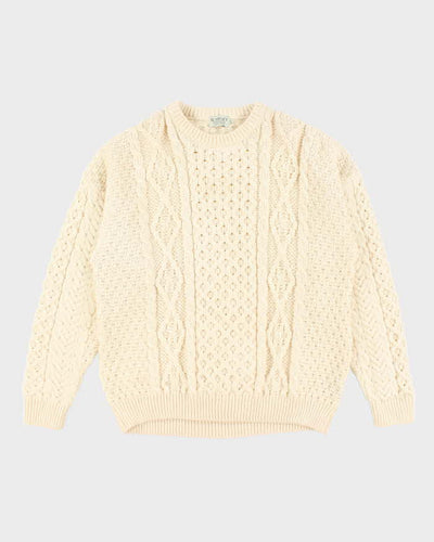 Vintage Blarney Heavyweight Wool Aran Knit Jumper - XL