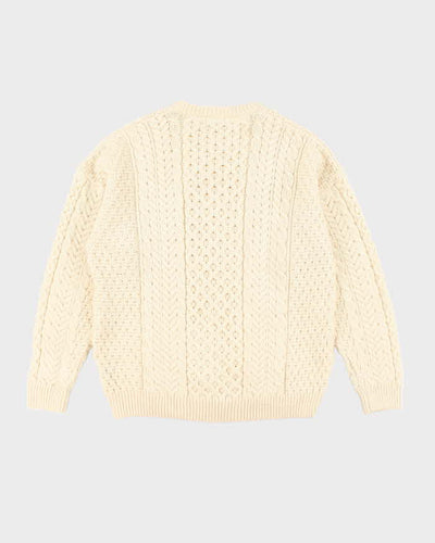 Vintage Blarney Heavyweight Wool Aran Knit Jumper - XL