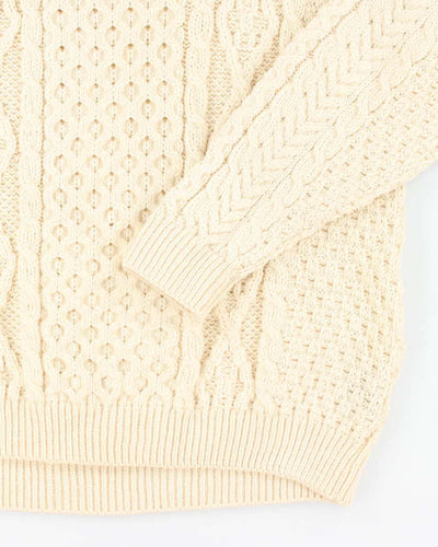 Vintage Blarney Heavyweight Wool Aran Knit Jumper - XL